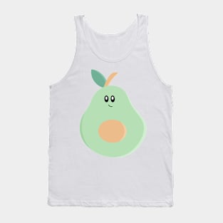 Cute Chubby Kawaii Avocado Art Tank Top